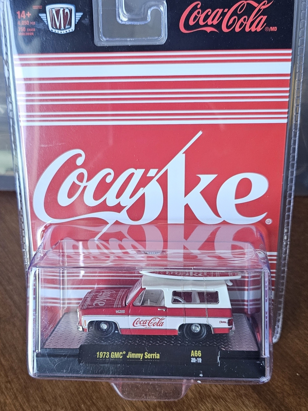 Coca Cola Red and White 1973 GMC Jimmy Sierra Diecast Truck